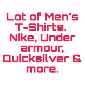 Mens T-Shirt Lot